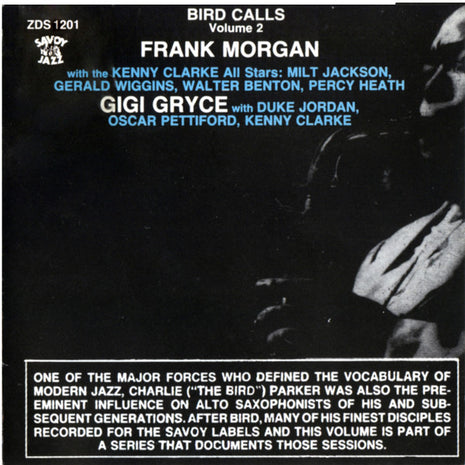 Frank Morgan / Gigi Gryce : Bird Calls, Volume 2 (CD, Comp)