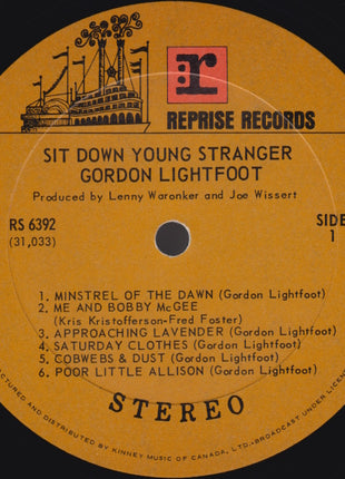 Gordon Lightfoot : Sit Down Young Stranger (LP, Album)