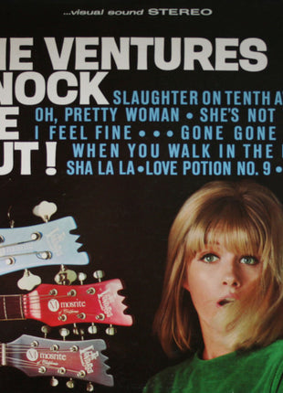 The Ventures : Knock Me Out! (LP, Album, Pit)