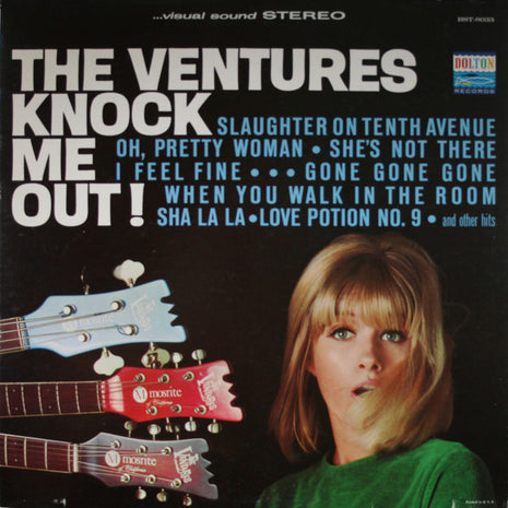 The Ventures : Knock Me Out! (LP, Album, Pit)