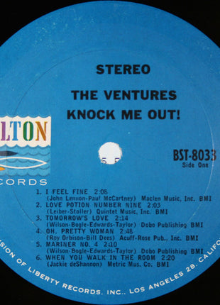 The Ventures : Knock Me Out! (LP, Album, Pit)