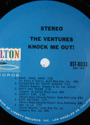 The Ventures : Knock Me Out! (LP, Album, Pit)