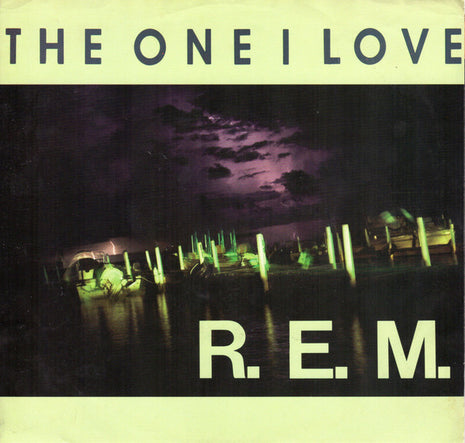 R.E.M. : The One I Love (7", Single, Promo, Pin)