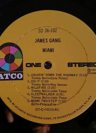 James Gang : Miami (LP, Album, RI )