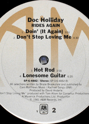 Doc Holliday (3) : Doc Holliday Rides Again… (LP, Album, Ter)
