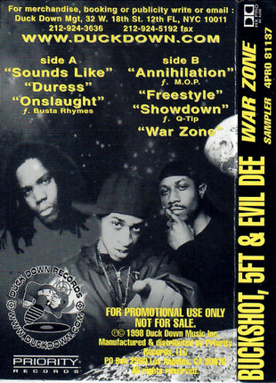Black Moon : War Zone (Cass, Mixed, Promo, Smplr)