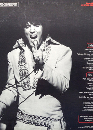 Elvis Presley : On Stage - February, 1970 (LP, Album, Roc)