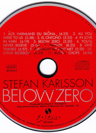 Stefan Karlsson : Below Zero (CD, Album)