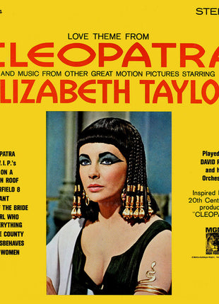 David Rose & His Orchestra : Love Theme From Cleopatra And Music From Other Great Motion Pictures Starring Elizabeth Taylor  (LP, Album)
