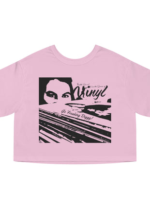 Go Freaking Diggg! Crop T-Shirt | Music Record Player Tee