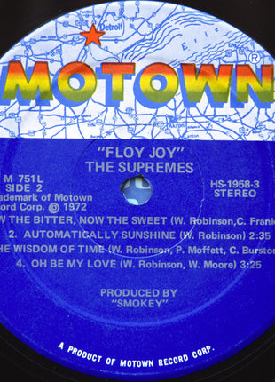 The Supremes : Floy Joy (LP, Album, Sup)