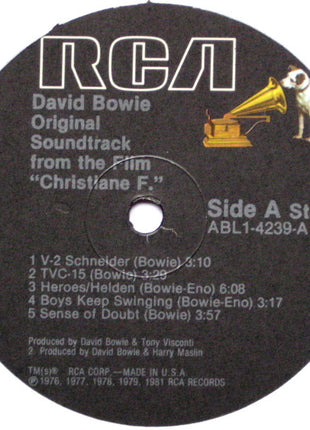 David Bowie : Original Soundtrack From The Film Christiane F. (LP, Comp)