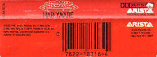 Krokus : Hardware (Cass, Album)