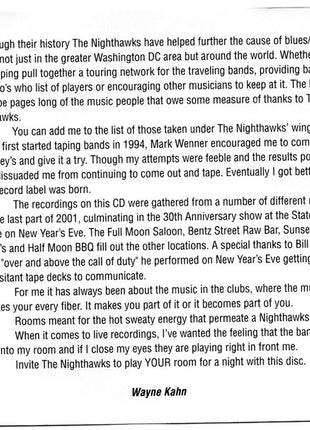 The Nighthawks (3) : Live Tonite! (CD, Album)