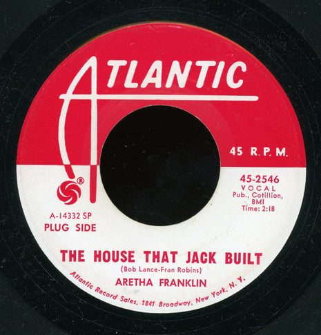 Aretha Franklin : The House That Jack Built (7", Single, Promo, SP)