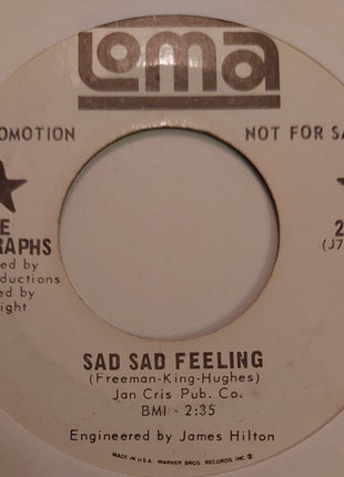 The Autographs : Sad Sad Feeling (7", Single, Promo)