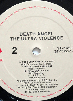 Death Angel (2) : The Ultra-Violence (LP, Album)