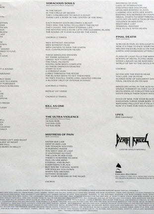Death Angel (2) : The Ultra-Violence (LP, Album)