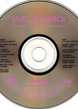 Various : Jazz Classics (CD, Comp, Club)