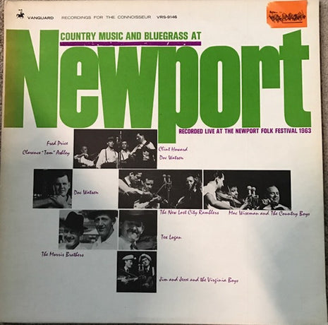 Various : Country Music And Bluegrass At Newport (LP, Mono)