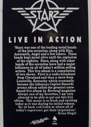 Starz (2) : Live In Action (LP, Promo, Smplr)