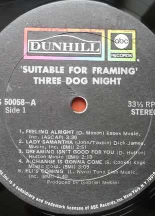 Three Dog Night : Suitable For Framing (LP, Album, Gat)