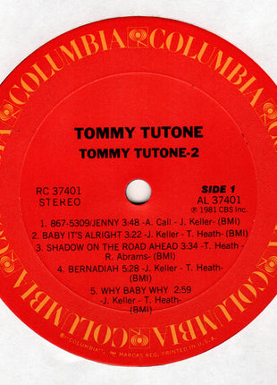 Tommy Tutone : Tommy Tutone-2 (LP, Album, Ter)