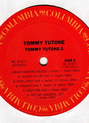 Tommy Tutone : Tommy Tutone-2 (LP, Album, Ter)