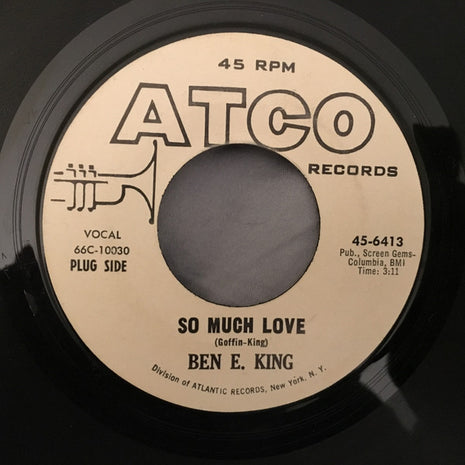 Ben E. King : So Much Love / Don't Drive Me Away (7", Single, Promo)