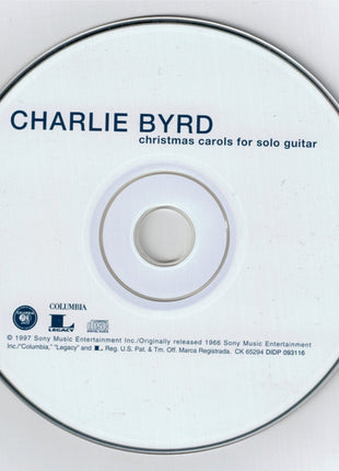 Charlie Byrd : Christmas Carols For Solo Guitar (CD, RE)