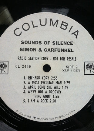 Simon & Garfunkel : Sounds Of Silence (LP, Album, Mono, Promo)