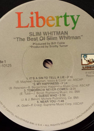 Slim Whitman : The Best Of Slim Whitman (LP, Comp)