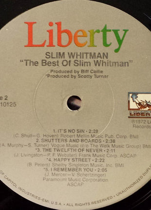 Slim Whitman : The Best Of Slim Whitman (LP, Comp)