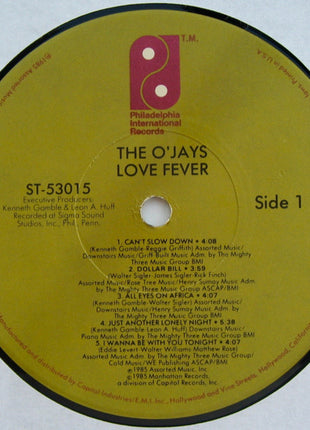 The O'Jays : Love Fever (LP, Album)