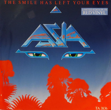 Asia (2) : The Smile Has Left Your Eyes (12", Single, Red)