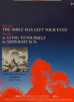 Asia (2) : The Smile Has Left Your Eyes (12", Single, Red)