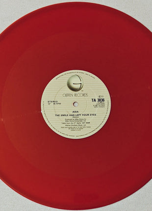 Asia (2) : The Smile Has Left Your Eyes (12", Single, Red)