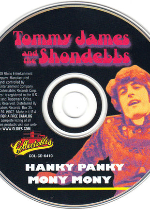 Tommy James & The Shondells : Hanky Panky / Mony Mony (CD, Comp)