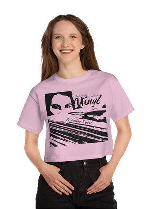 Go Freaking Diggg! Crop T-Shirt | Music Record Player Tee