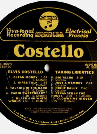 Elvis Costello : Taking Liberties (LP, Comp, Pit)