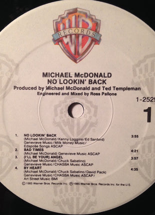 Michael McDonald : No Lookin' Back (LP, Album, Spe)