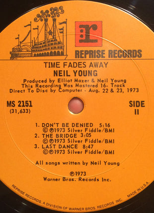 Neil Young : Time Fades Away (LP, Album)
