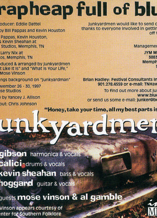 Junkyardmen : Scrapheap Full Of Blues (CD, Album)