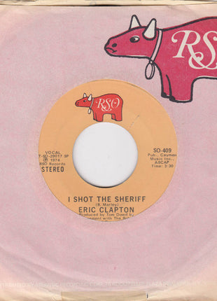 Eric Clapton : I Shot The Sheriff / Give Me Strength (7", Single, Spe)