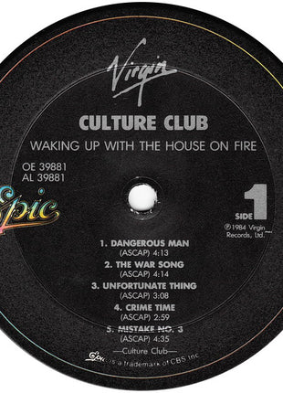 Culture Club : Waking Up With The House On Fire (LP, Album, Pit)