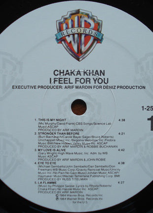 Chaka Khan : I Feel For You (LP, Album, All)