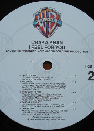 Chaka Khan : I Feel For You (LP, Album, All)