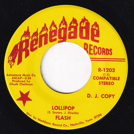 Flash (109) : Lollipop / Hey, I Want To Love You (7", Single, Promo)
