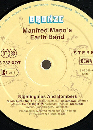 Manfred Mann's Earth Band : Nightingales & Bombers (LP, Album, RE)