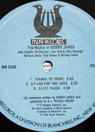 Bobby Jones (2) : The Legacy Of Bobby Jones (LP, Album, RE)